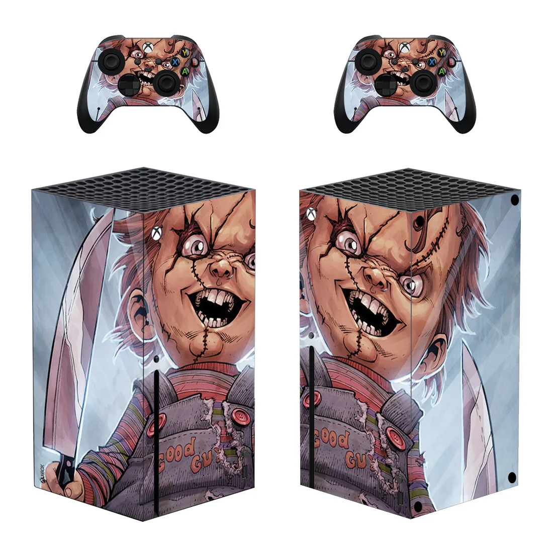 Chucky Skin Sticker Cover for Xbox Series X Console and Controllers Series X Skin Sticker Decal Vinyl
Chucky Skin Sticker Cover for Xbox Series X Console and Controllers Series X Skin Sticker Decal Vinyl