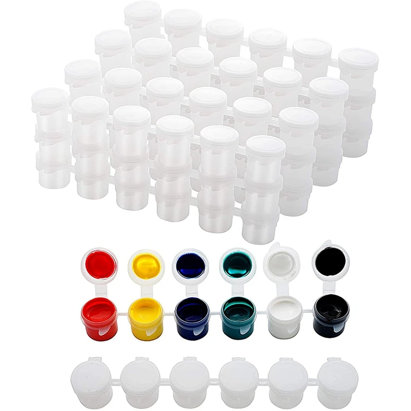 30 Strips Empty Paint Strips Paint Cup Pots Storage Containers Painting Arts Crafts Supplies (5Ml/30Pc)
30 Strips Empty Paint Strips Paint Cup Pots Storage Containers Painting Arts Crafts Supplies (5Ml/30Pc)