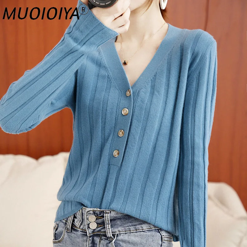 Women Autumn Knitted Slim Sweaters Solid Female 100% Cashmere and Wool Soft Elastic16Color Pullovers Full Sleeve V-Neck
Women Autumn Knitted Slim Sweaters Solid Female 100% Cashmere and Wool Soft Elastic16Color Pullovers Full Sleeve V-Neck