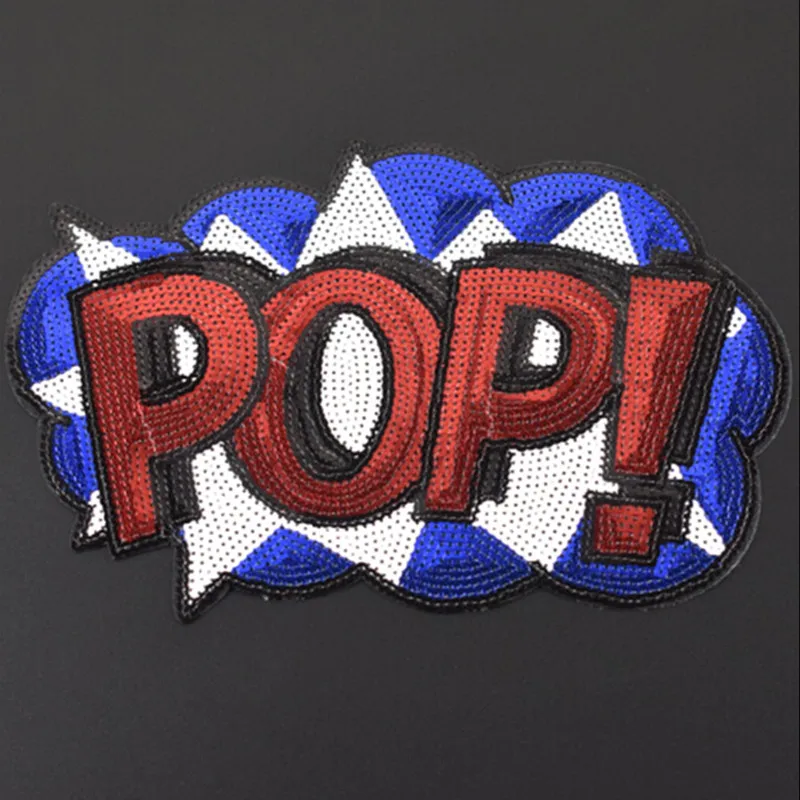 T shirt Women iron on patch sequins 24cm big POP! deal with it biker patches for clothing stickers 3d t shirt mens free shipping
T shirt Women iron on patch sequins 24cm big POP! deal with it biker patches for clothing stickers 3d t shirt mens free shipping