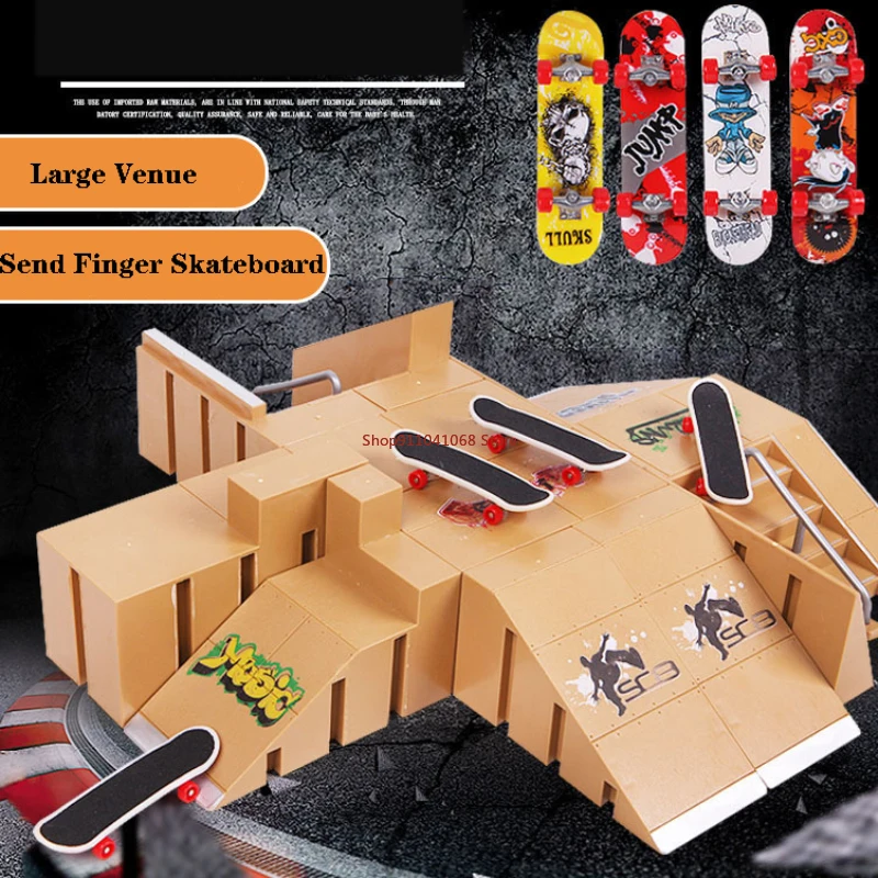 Finger Skateboards Skate Park Ramp Parts for Tech Practice Deck Children Gift Set Fingerboard Toys
Finger Skateboards Skate Park Ramp Parts for Tech Practice Deck Children Gift Set Fingerboard Toys