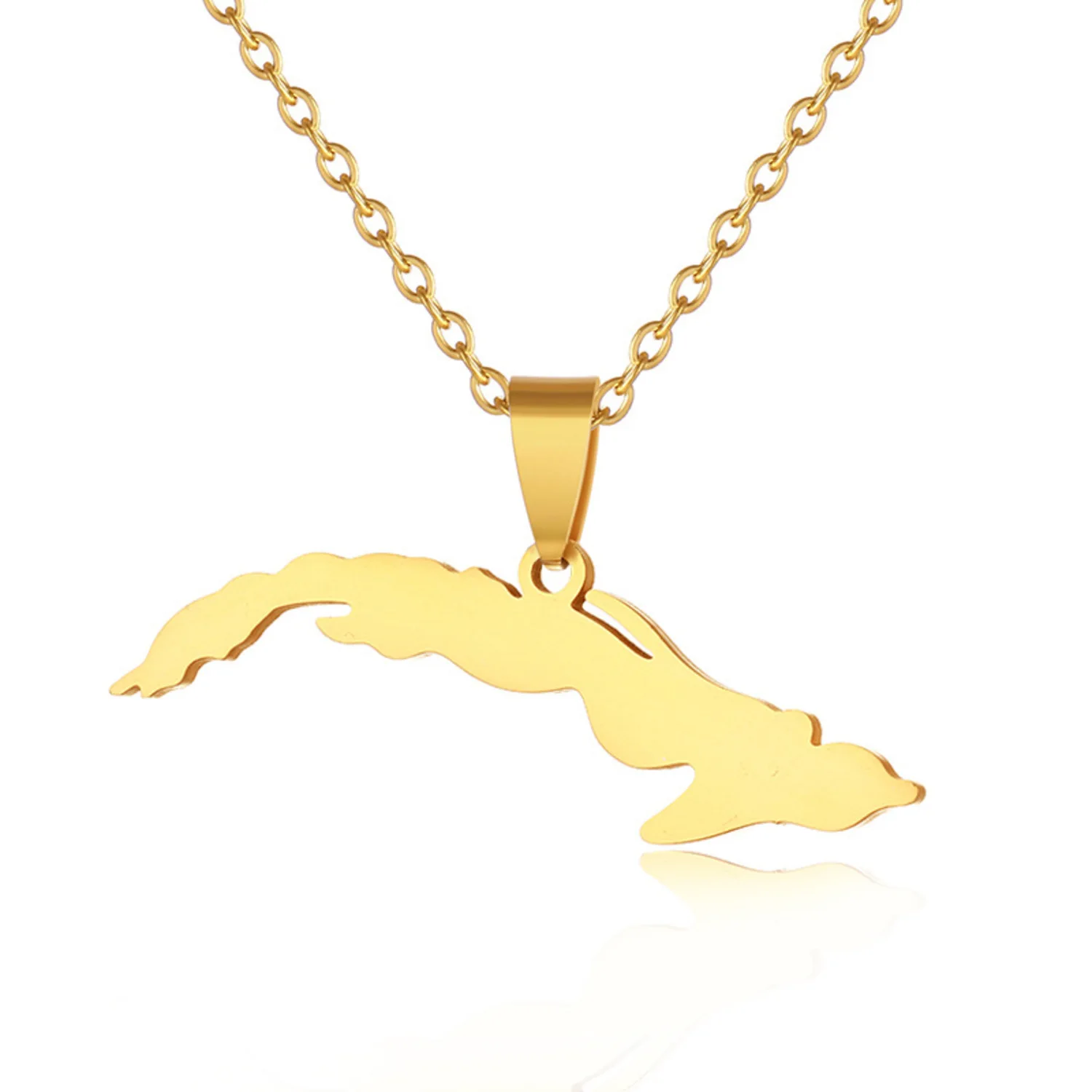 2022 Republic of Cuba Map Polished Fashion Fresh Shining Flash Women Men Stainless Steel Pendant Necklace 1078
2022 Republic of Cuba Map Polished Fashion Fresh Shining Flash Women Men Stainless Steel Pendant Necklace 1078