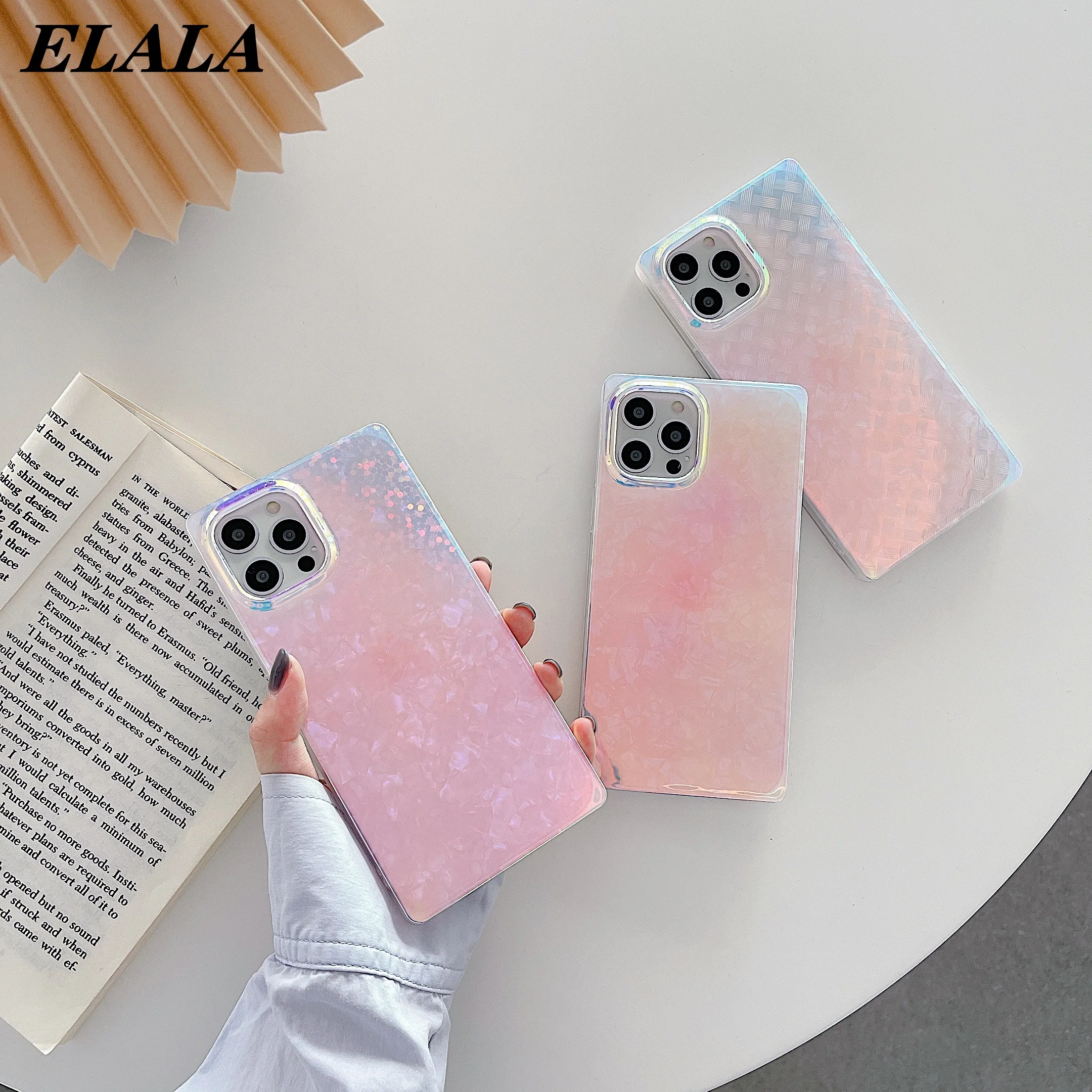 Luxury Square Shell Pattern Phone Case for iPhone 13 12 11 Pro Max 7 8 Plus XS Max XR SE 2020 Fashion Laser Glitter Bling Cover
Luxury Square Shell Pattern Phone Case for iPhone 13 12 11 Pro Max 7 8 Plus XS Max XR SE 2020 Fashion Laser Glitter Bling Cover