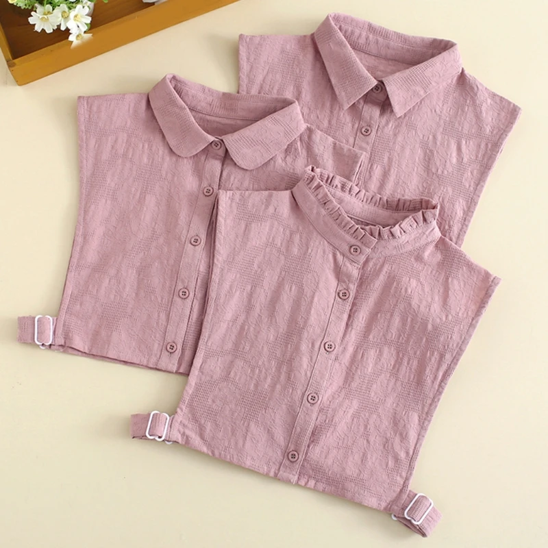 Korean Women Ruffled Lapel Cotton Decorative False Fake Collar Vintage Floral Jacquard Button Down Detachable Half Shirt
Korean Women Ruffled Lapel Cotton Decorative False Fake Collar Vintage Floral Jacquard Button Down Detachable Half Shirt