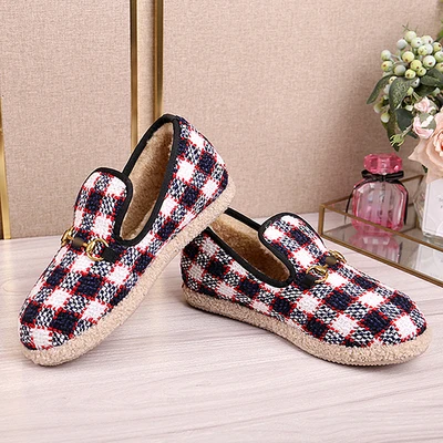 Fashion Joker Lok Fu Shoes Metal Decorative Flat Shoes 2021 New Warm and Cashmere Women's Shoes Gclogo Customization
Fashion Joker Lok Fu Shoes Metal Decorative Flat Shoes 2021 New Warm and Cashmere Women's Shoes Gclogo Customization