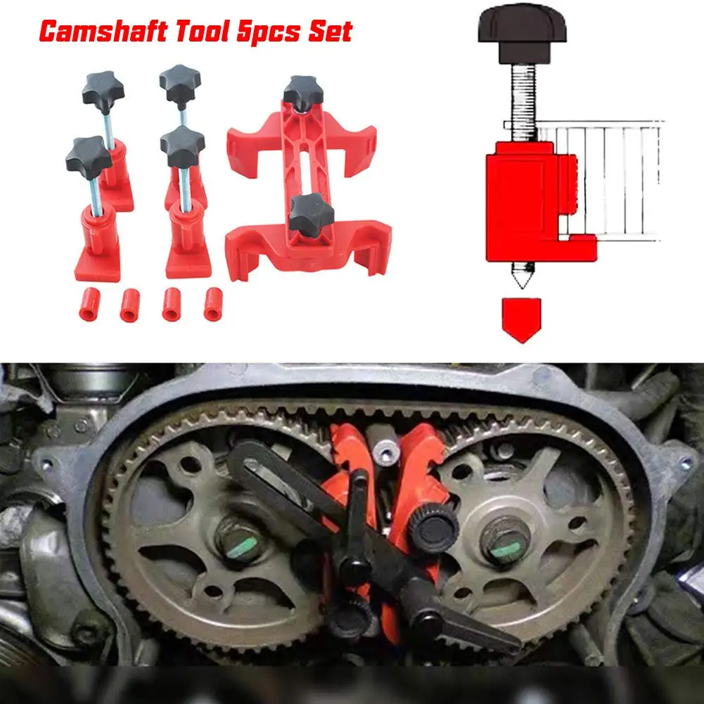 5 In 1 Dual Cam Clamp Camshaft Master Engine Timing Tool Locking Tool Sprocket Gear Kit Universal Tools For Auto With Box
5 In 1 Dual Cam Clamp Camshaft Master Engine Timing Tool Locking Tool Sprocket Gear Kit Universal Tools For Auto With Box