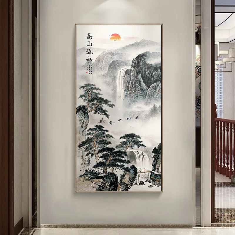Abstract Mountain Landscape Guest-Greeting Pine Canvas Painting Chinese Wall Art Picture Poster Print for Room Home Office Decor
Abstract Mountain Landscape Guest-Greeting Pine Canvas Painting Chinese Wall Art Picture Poster Print for Room Home Office Decor