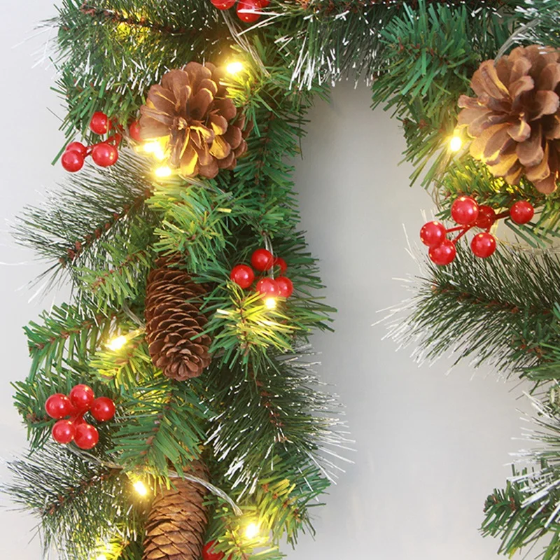 Christmas Garland Battery Operated with Lights, Prelit Christmas Garland Greenery Outdoor Lighted Pine Garland
Christmas Garland Battery Operated with Lights, Prelit Christmas Garland Greenery Outdoor Lighted Pine Garland