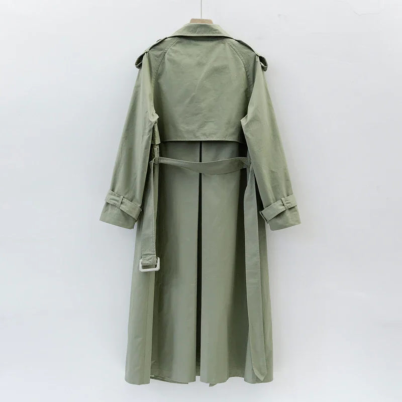 UK Brand new Fashion Autumn Casual Double breasted Simple Classic Long Trench coat with belt Chic Female windbreaker 2021
UK Brand new Fashion Autumn Casual Double breasted Simple Classic Long Trench coat with belt Chic Female windbreaker 2021
