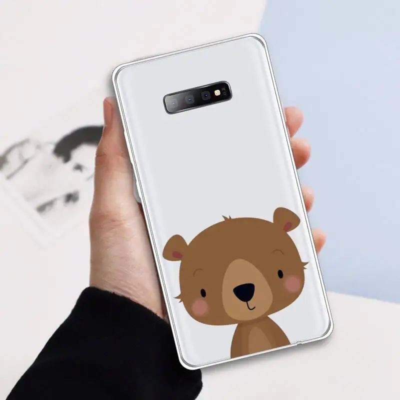 Cartoon Bear cute funny Phone Case Transparent For Samsung Galaxy A 71 21s S note 8 9 10 plus 20 ultra
Cartoon Bear cute funny Phone Case Transparent For Samsung Galaxy A 71 21s S note 8 9 10 plus 20 ultra