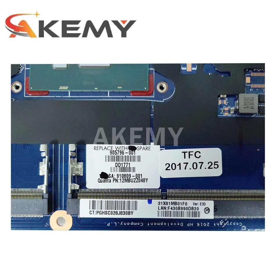 XinKaidi For HP ProBook 430 440 G4 Laptop Motherboard With SR2ZU i5-7200u 905794-601 905794-001 DA0X81MB6E0 100% Test Fast Ship
XinKaidi For HP ProBook 430 440 G4 Laptop Motherboard With SR2ZU i5-7200u 905794-601 905794-001 DA0X81MB6E0 100% Test Fast Ship