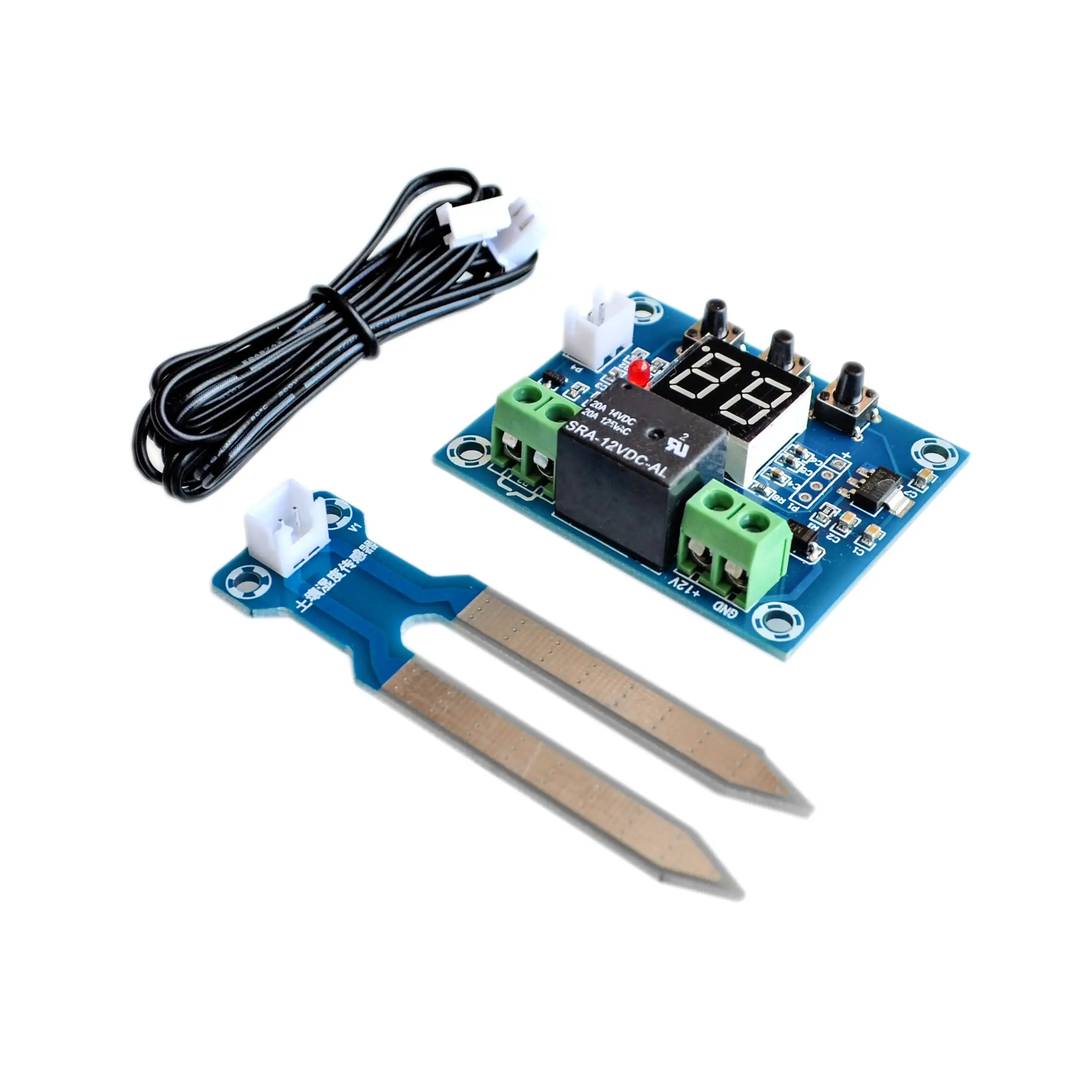 XH-M214 12V Soil Humidity Sensor Controller Irrigation System Automatic Watering Module Digital Display Humidity Controller Red
XH-M214 12V Soil Humidity Sensor Controller Irrigation System Automatic Watering Module Digital Display Humidity Controller Red