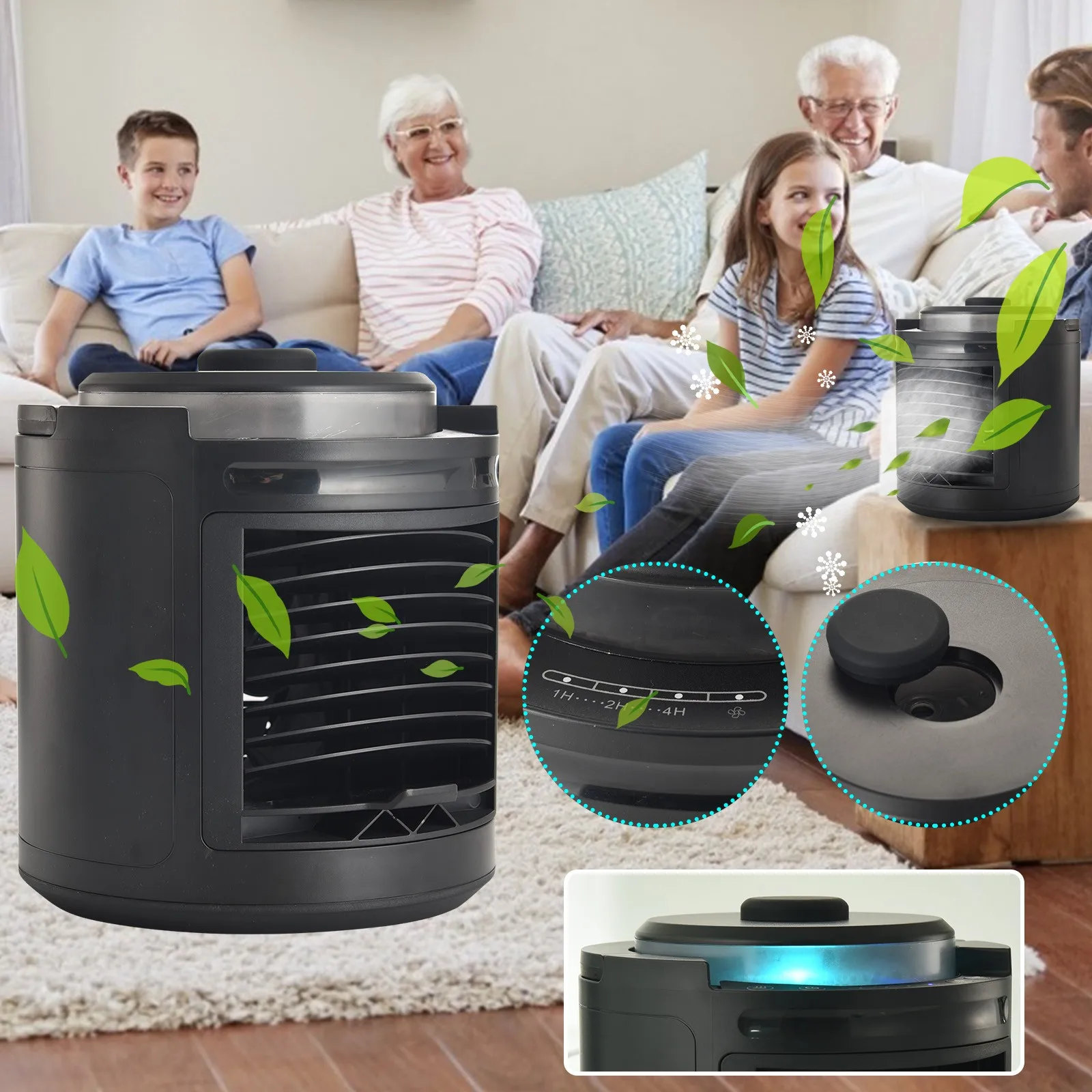 Mini Portable Air Conditioner Humidifier Purifier USB Desktop Cooler Fan For Office Room Portable Water Cooling Fan
Mini Portable Air Conditioner Humidifier Purifier USB Desktop Cooler Fan For Office Room Portable Water Cooling Fan