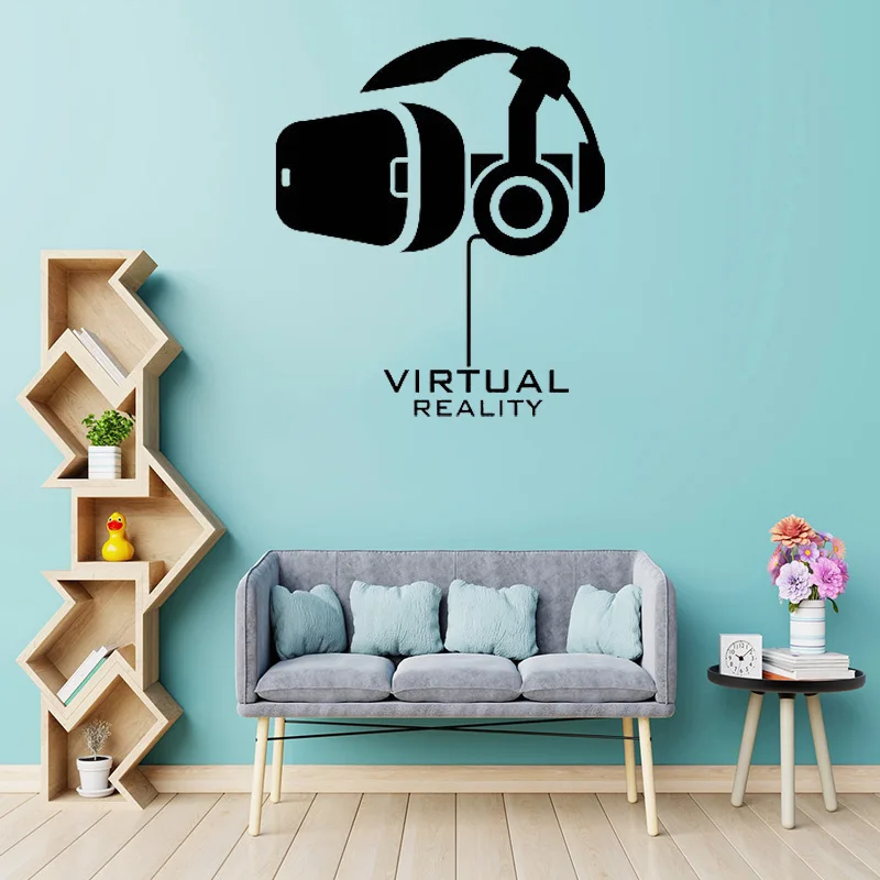 VR Headset Wall Decals Personalized Art game Vinyl sticker Bedroom Living Room Decor Home Decoration G15
VR Headset Wall Decals Personalized Art game Vinyl sticker Bedroom Living Room Decor Home Decoration G15