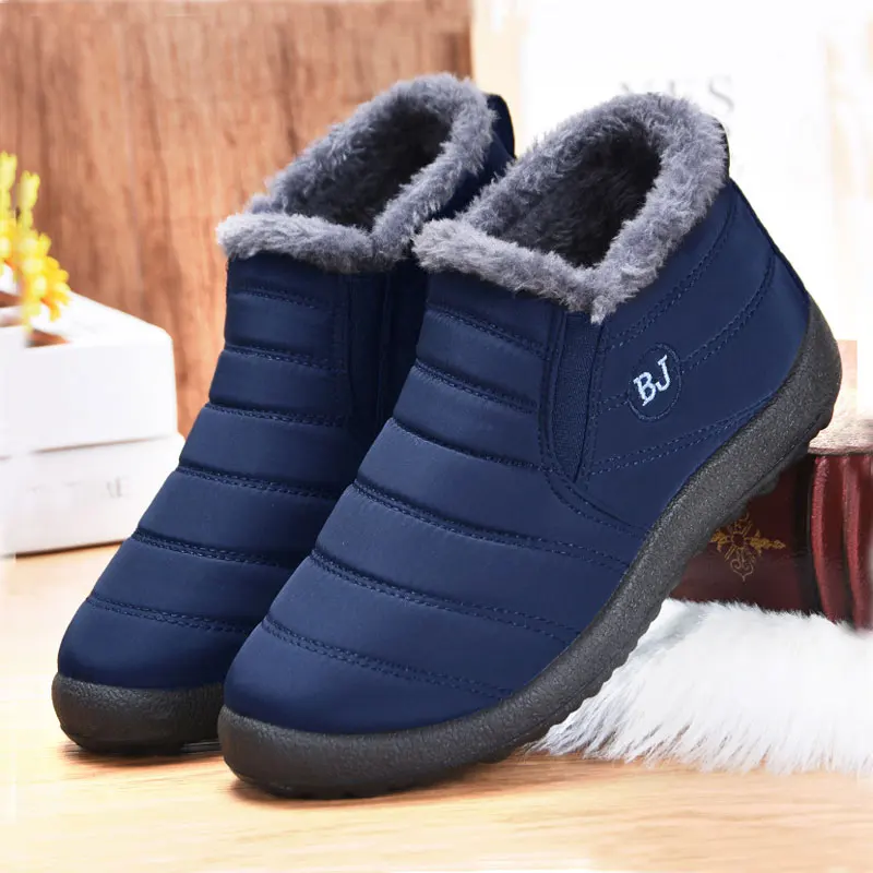 Men Waterproof Boots Winter Women Lightweight Shoes Male Short Plush Warm Boots Black Unisex Man Comfortable Walk Shoes 36-44
Men Waterproof Boots Winter Women Lightweight Shoes Male Short Plush Warm Boots Black Unisex Man Comfortable Walk Shoes 36-44