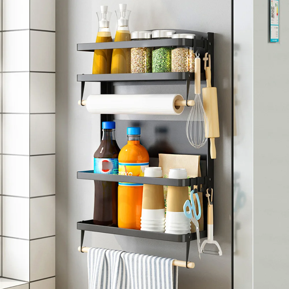 Magnetic Spice Rack Organizer Refrigerator Side Hanger Rack Kitchen Spice Storage Shelf Space Saver for Home and Kitchen
Magnetic Spice Rack Organizer Refrigerator Side Hanger Rack Kitchen Spice Storage Shelf Space Saver for Home and Kitchen