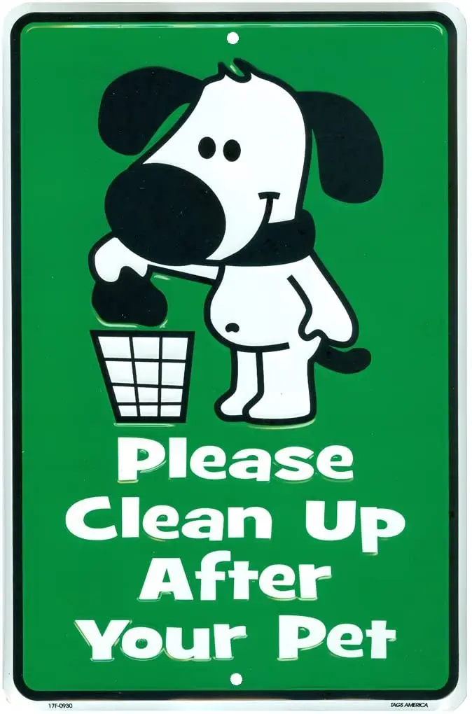 Cute No Dogs Pooping Sign, Please Clean Up After Your Pet, No Dog Poop Metal Yard Signs
Cute No Dogs Pooping Sign, Please Clean Up After Your Pet, No Dog Poop Metal Yard Signs