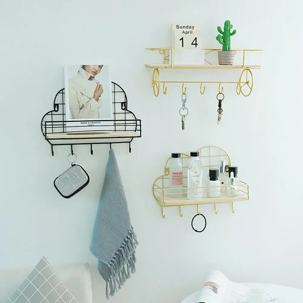 Wall Hanging Wrought Iron Rack Storage Rack Key Hanger Holder Coat Hook Home Space Saving Small Bedroom Door Back Decorative
Wall Hanging Wrought Iron Rack Storage Rack Key Hanger Holder Coat Hook Home Space Saving Small Bedroom Door Back Decorative