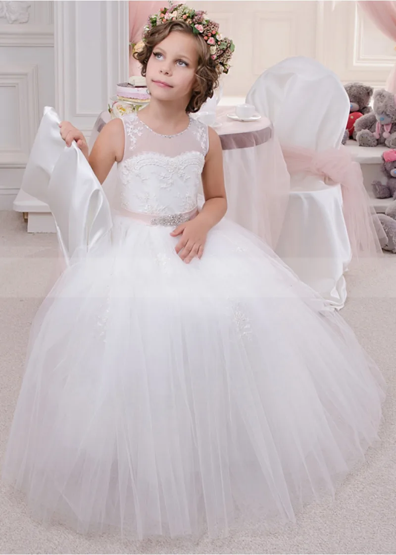 New Formal Ball Gown Flower Girl Dresses for Weddings Floor Length First Communion Dress Teens Party Gowns
New Formal Ball Gown Flower Girl Dresses for Weddings Floor Length First Communion Dress Teens Party Gowns