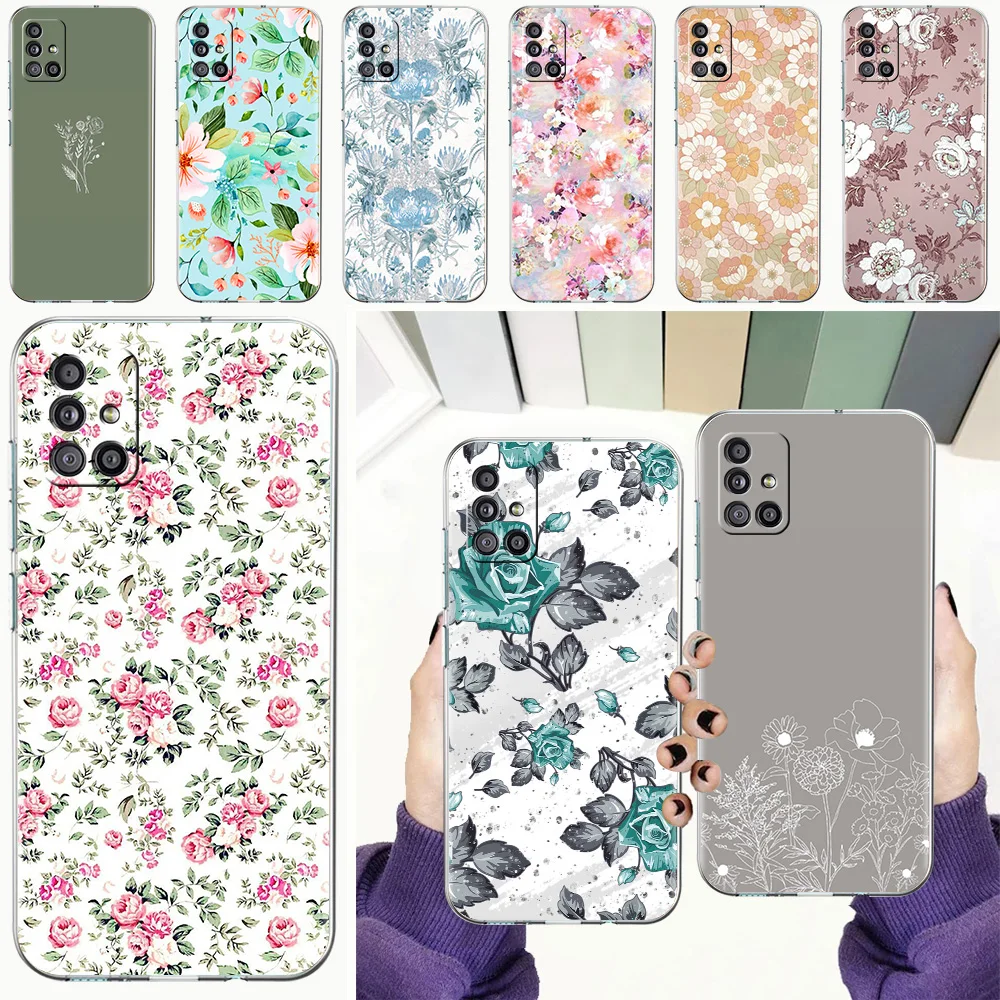 Luxury Wildflowers Phone Case For Samsung Galaxy A51 A71 A41 A31 A21S A11 A01 M31 Cover Fundas Transparent Soft TPU Shell Coque
Luxury Wildflowers Phone Case For Samsung Galaxy A51 A71 A41 A31 A21S A11 A01 M31 Cover Fundas Transparent Soft TPU Shell Coque