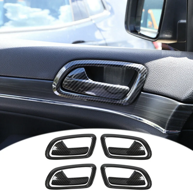 8Pcs ABS Carbon Fiber Inner Door Handle Bowl Cover Trim for Jeep Grand Cherokee 2011-2019 Car Styling
8Pcs ABS Carbon Fiber Inner Door Handle Bowl Cover Trim for Jeep Grand Cherokee 2011-2019 Car Styling