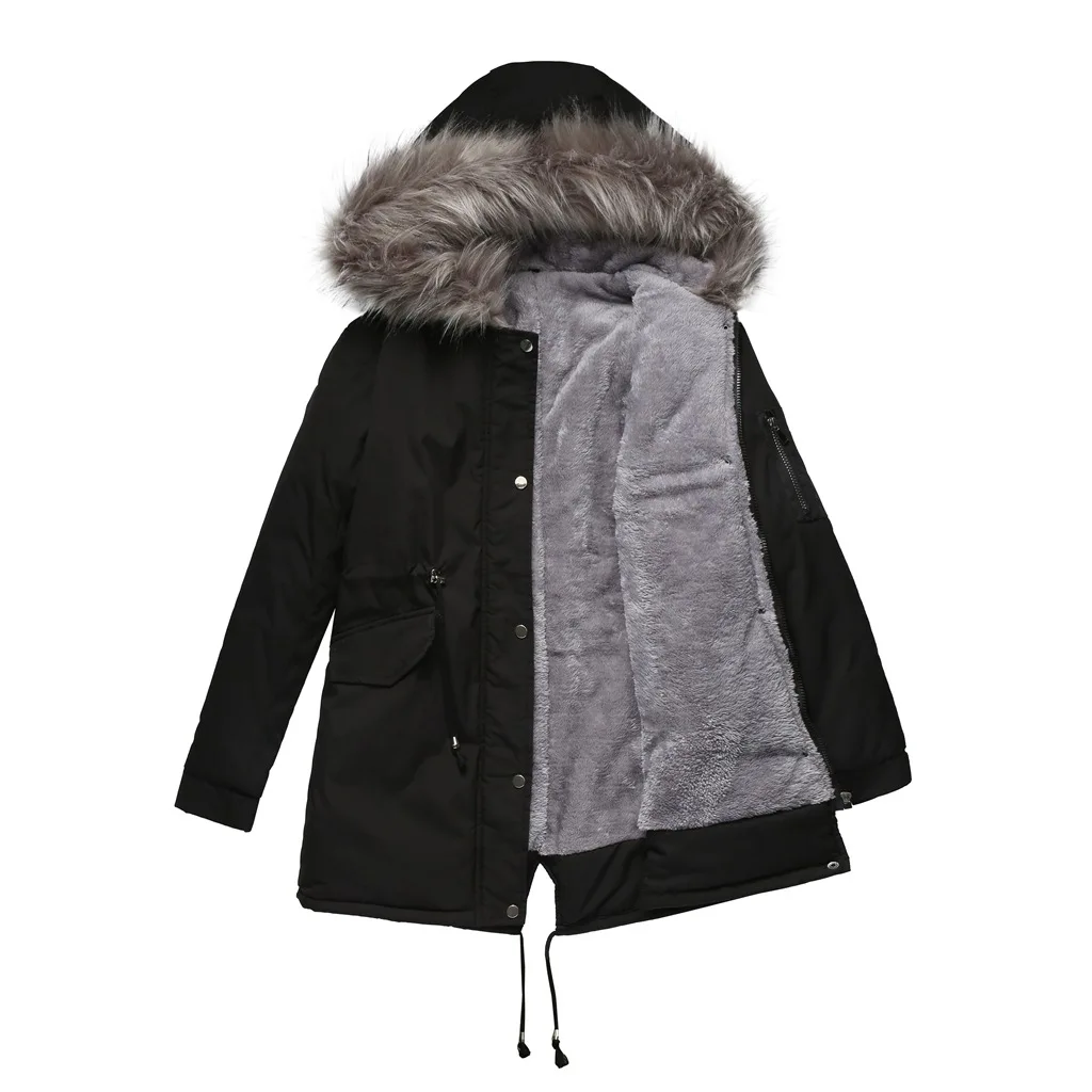 New Winter Padded Coat Women Cotton Wadded Jacket Medium Long Parkas Thick Warm Large Fur Collar Hooded Snow Outwear Windbreaker
New Winter Padded Coat Women Cotton Wadded Jacket Medium Long Parkas Thick Warm Large Fur Collar Hooded Snow Outwear Windbreaker