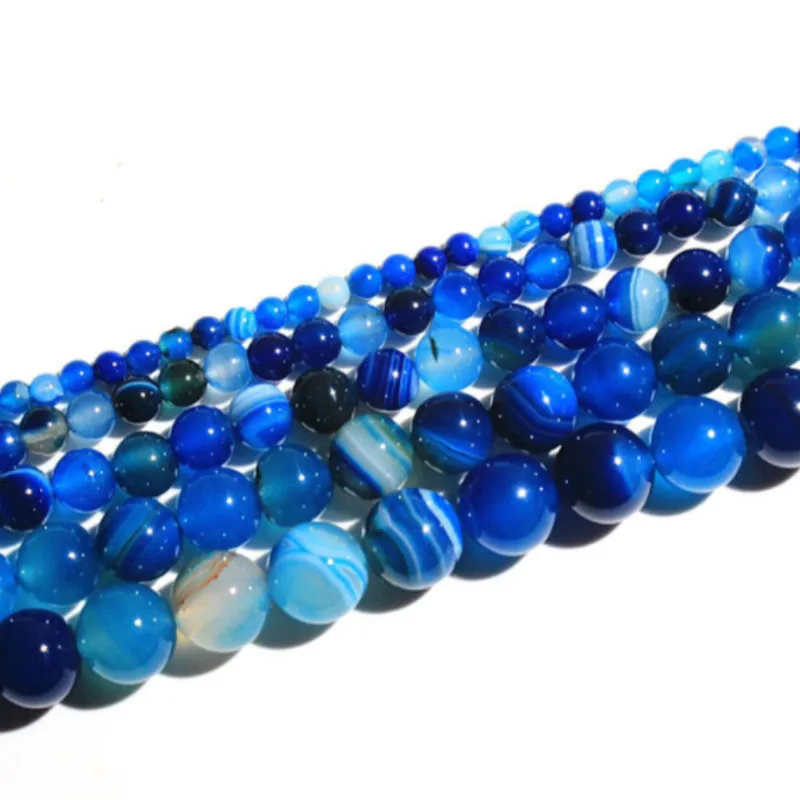 Natural Round Blue Striped Agate Loose Beads 4/6/8/10 Mm for Jewelry Making DIY Beadbracelet and Exquisite Gift 
Natural Round Blue Striped Agate Loose Beads 4/6/8/10 Mm for Jewelry Making DIY Beadbracelet and Exquisite Gift