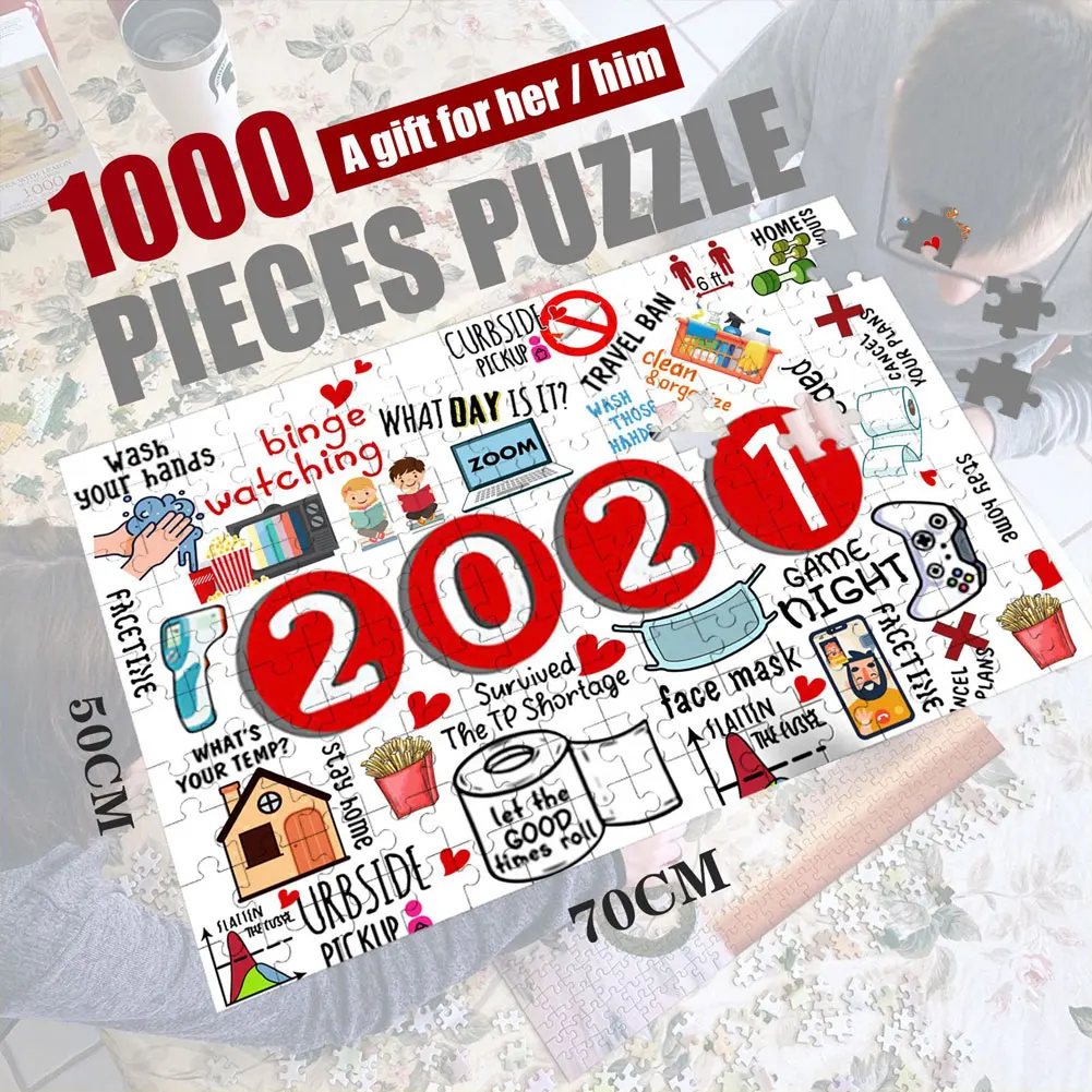 2021 Jigsaw Puzzles 1000 Piece Puzzles for Adult Kids Educational Intellectual Decompressing Fun Family Game
2021 Jigsaw Puzzles 1000 Piece Puzzles for Adult Kids Educational Intellectual Decompressing Fun Family Game