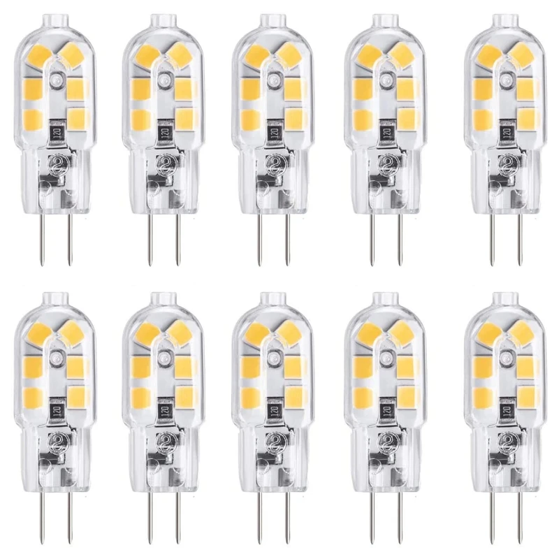 CPDD 10 Pieces Transparent PC Cover AC/DC12V Long Service Life Halogen Bulbs Replacement 220v G4 Halogen Lamp Bi-pin 2W 3000K
CPDD 10 Pieces Transparent PC Cover AC/DC12V Long Service Life Halogen Bulbs Replacement 220v G4 Halogen Lamp Bi-pin 2W 3000K
