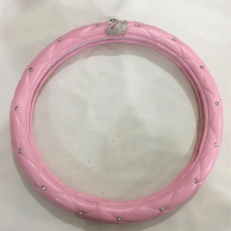 Car Steering Wheel Covers Anti-Slip Leather Auto Steering wheel Cover Universal car Steering wheel protective cover Swan black
Car Steering Wheel Covers Anti-Slip Leather Auto Steering wheel Cover Universal car Steering wheel protective cover Swan black