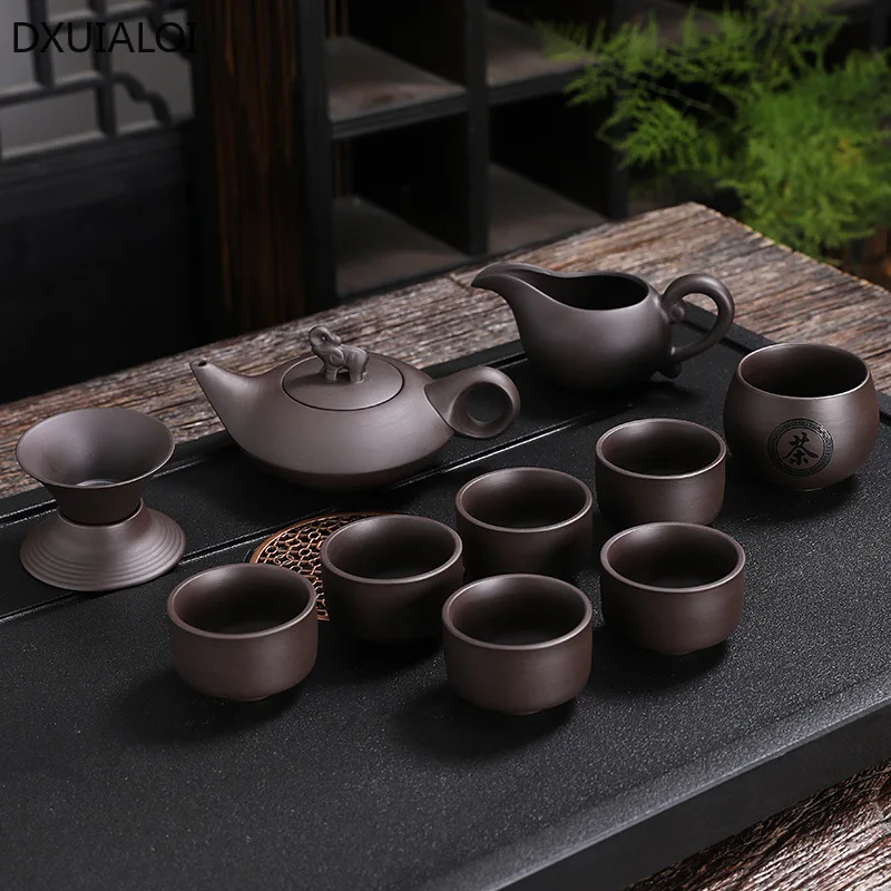 DXUIALOIPurple Clay Pot Creative Elephant pot Household sets Tea set Living room coffee table tea set Hotel teahouse Soak teapot
DXUIALOIPurple Clay Pot Creative Elephant pot Household sets Tea set Living room coffee table tea set Hotel teahouse Soak teapot