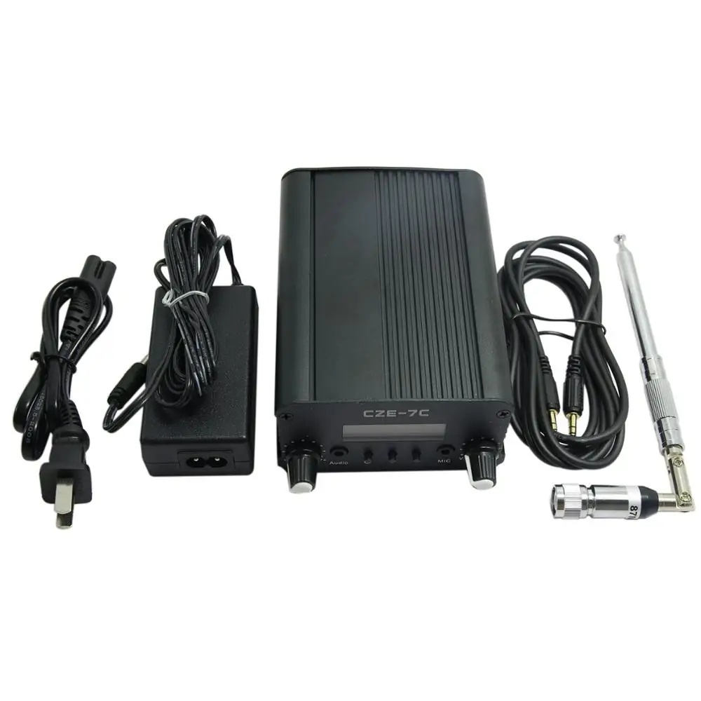 CZE-7C Stereo Frequency Modulation Transmitter Frequency Adjustment 1W/7W Radio Emitter Combo
CZE-7C Stereo Frequency Modulation Transmitter Frequency Adjustment 1W/7W Radio Emitter Combo