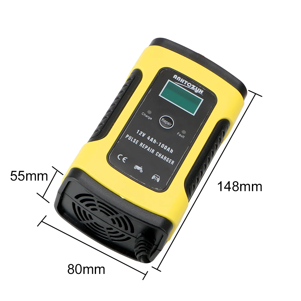 Intelligent Car Motorcycle Battery Charger 12V 6A Digital LCD Display Lead Acid Battery-Chargers For Auto Moto Lead Accessories
Intelligent Car Motorcycle Battery Charger 12V 6A Digital LCD Display Lead Acid Battery-Chargers For Auto Moto Lead Accessories