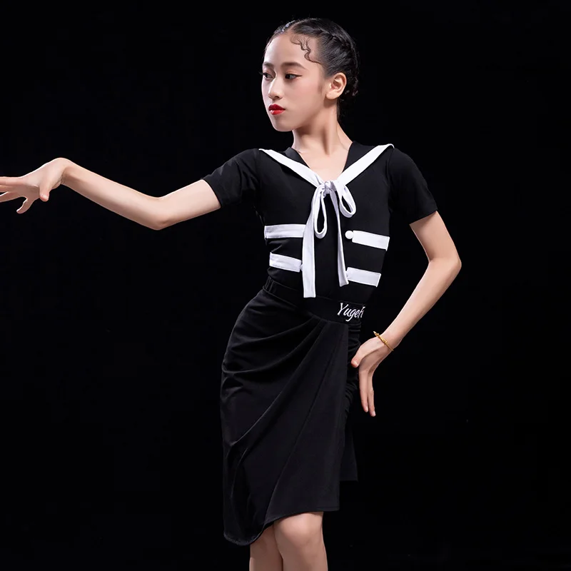 Latin Dance Dress Cha Cha Rumba Samba Children'S Competition Performance Clothes Summer Short-Sleeved Training Costumes
Latin Dance Dress Cha Cha Rumba Samba Children'S Competition Performance Clothes Summer Short-Sleeved Training Costumes