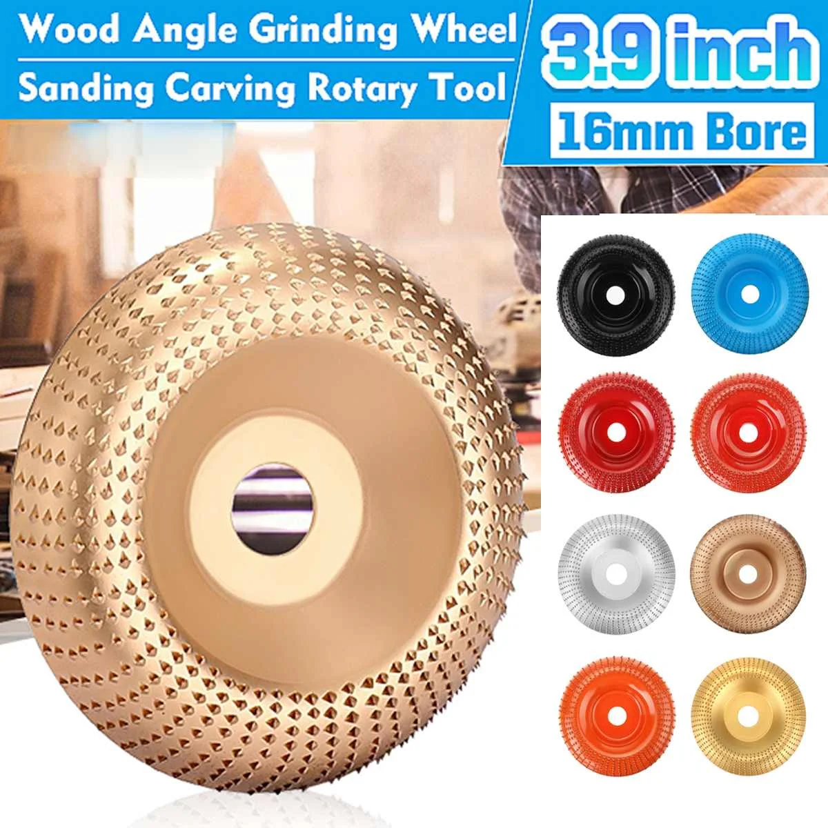 High Quanlity Wood Grinding Wheel Rotary Disc Sanding Wood Carving Tool Abrasive Disc Tools For Angle Grinder 4inch Bore
High Quanlity Wood Grinding Wheel Rotary Disc Sanding Wood Carving Tool Abrasive Disc Tools For Angle Grinder 4inch Bore