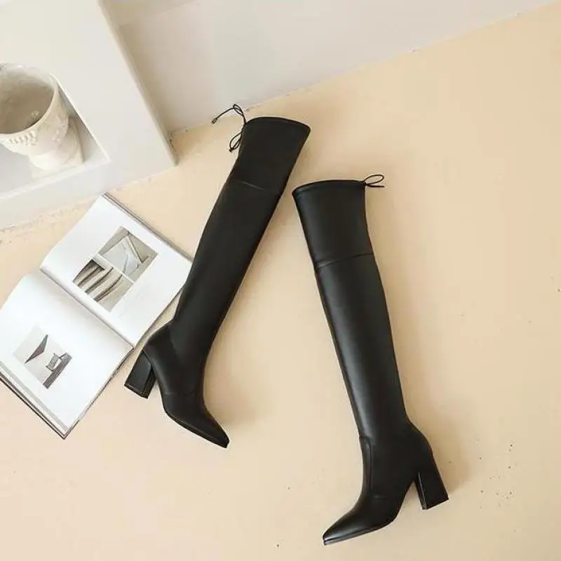 Autumn 2021 Sexy Pointed Thin Leg Heels Over Knee Boots Large Size 31 To 46 Women High Heel White Boots Oner The Knee Long 
Autumn 2021 Sexy Pointed Thin Leg Heels Over Knee Boots Large Size 31 To 46 Women High Heel White Boots Oner The Knee Long