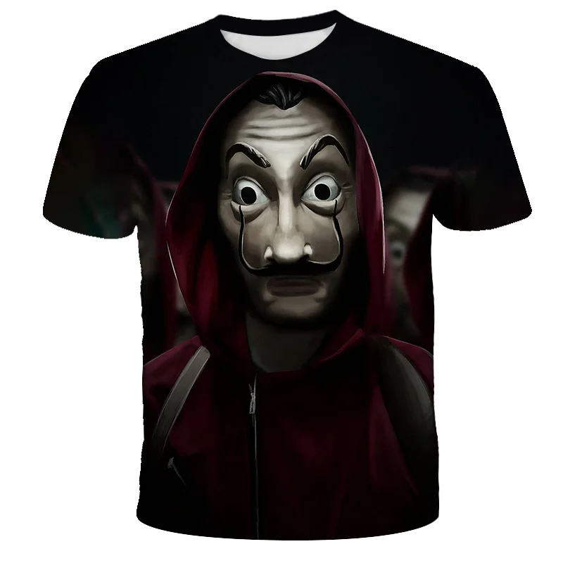 New 3D Boys Funny Design La Casa De Papel Tshirt Money Heist TV Series Kids Tshirts Short Sleeve House of Paper Girs T-Shirt
New 3D Boys Funny Design La Casa De Papel Tshirt Money Heist TV Series Kids Tshirts Short Sleeve House of Paper Girs T-Shirt