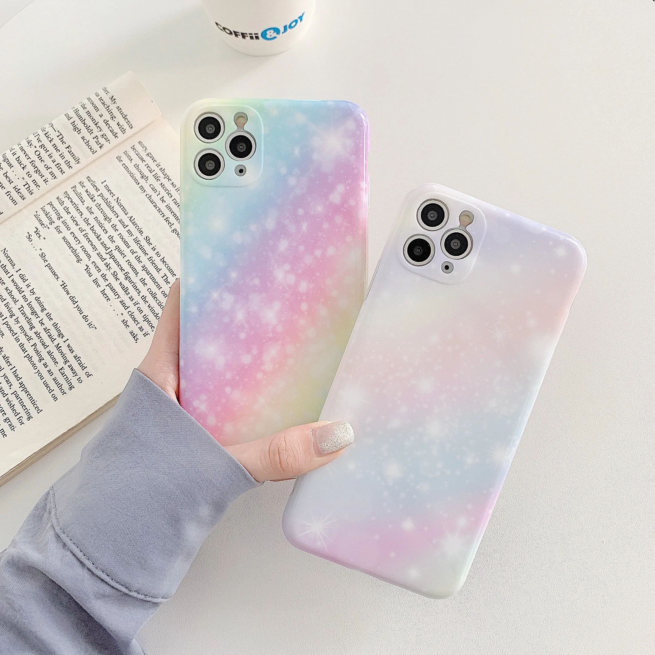 Противоударный блестящий Мраморный чехол для телефона Apple Xr X Xs Max 7 8 Plus роскошный
