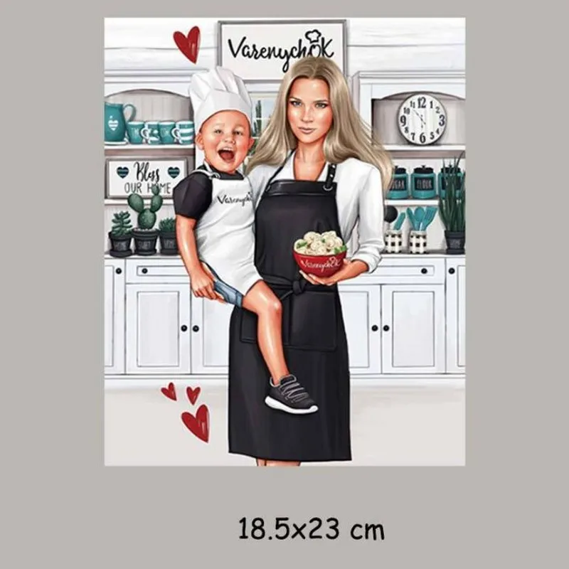18.5x23cm Super Cute Mom Baby Iron On Patches For DIY Heat Transfer Clothes T-Shirt Thermal Stickers Decoration Printing
18.5x23cm Super Cute Mom Baby Iron On Patches For DIY Heat Transfer Clothes T-Shirt Thermal Stickers Decoration Printing