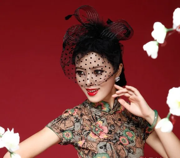 Black Women Bridal Hats And Fascinators Headpiece Headband Lady Face Veils Dot Net With Lssuing 2018 Wedding Accessories
Black Women Bridal Hats And Fascinators Headpiece Headband Lady Face Veils Dot Net With Lssuing 2018 Wedding Accessories