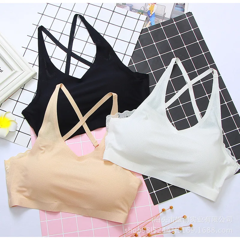 Linbaiway 2021 Women Ice Silk Sports Bras Underwear Female Bralette Push up Crop Tube Top Femme Lingerie Seamless Wrap Chest
Linbaiway 2021 Women Ice Silk Sports Bras Underwear Female Bralette Push up Crop Tube Top Femme Lingerie Seamless Wrap Chest