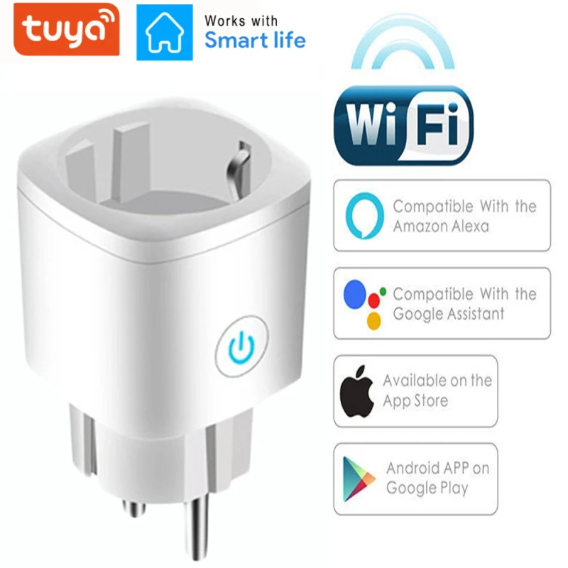 WiFi Smart Plug 16A EU US Socket Tuya SmartLife APP Work With Alexa Google Assistant Voice Control Power Monitor Timing Function
WiFi Smart Plug 16A EU US Socket Tuya SmartLife APP Work With Alexa Google Assistant Voice Control Power Monitor Timing Function