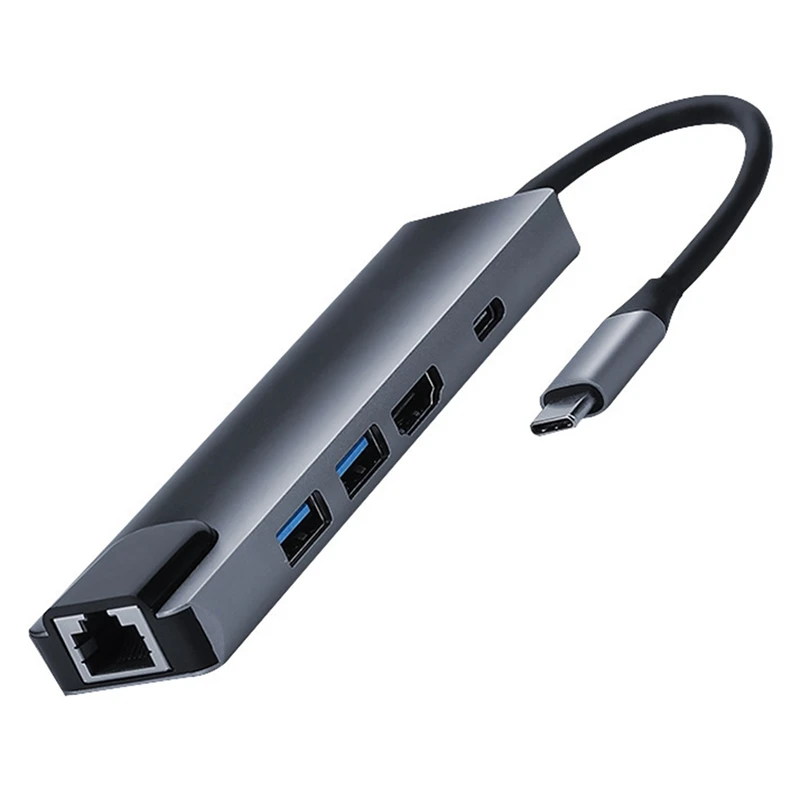 Type C HUB 5-In-1 USB3.0 Docking Station HDMI-Compatible+RJ45+USB3.0+PD USB Hub for Pro/Air Huawei Matebook 13
Type C HUB 5-In-1 USB3.0 Docking Station HDMI-Compatible+RJ45+USB3.0+PD USB Hub for Pro/Air Huawei Matebook 13