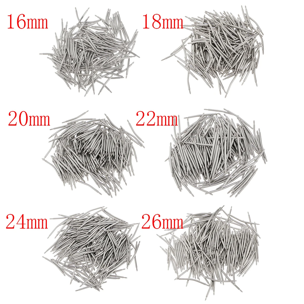 200pcs Stainless Steel Curved Spring Bar Pins Link For 16-26mm Watch Strap Link Watch Repair Accessory Spring Bar Pins Link
200pcs Stainless Steel Curved Spring Bar Pins Link For 16-26mm Watch Strap Link Watch Repair Accessory Spring Bar Pins Link