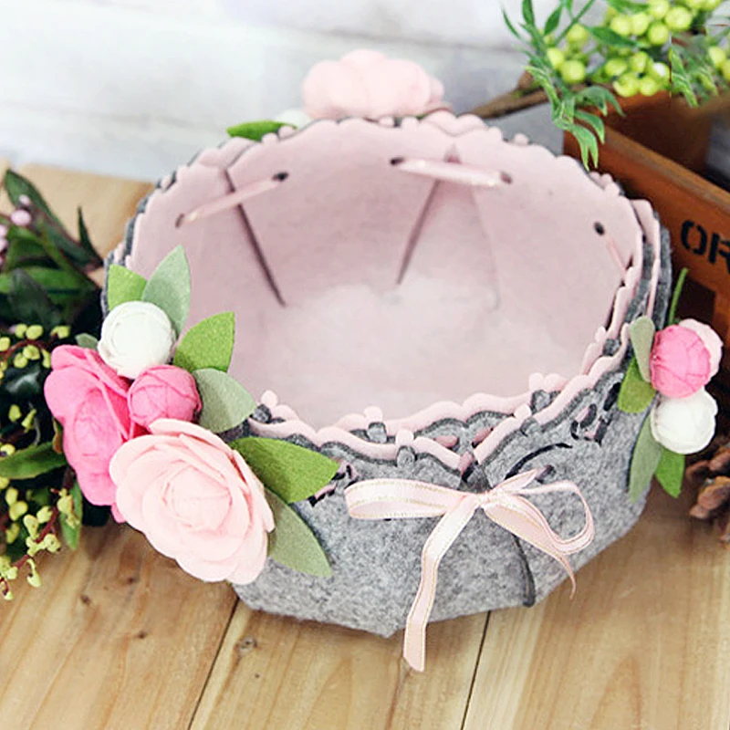 DIY Storage Box,Gray & Pink Flower Basket,Non-Woven Felt Fabric,No Need to Cut of Hand Sewing Material Pack Sets
DIY Storage Box,Gray & Pink Flower Basket,Non-Woven Felt Fabric,No Need to Cut of Hand Sewing Material Pack Sets