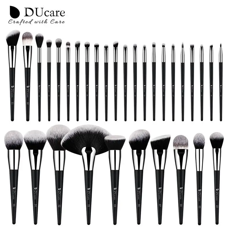 DUcare Professional Makeup Brush Set 32Pcs Premium Synthetic Hair Kabuki Blush Concealers Eyeshadow Blending Foundation Brushes
DUcare Professional Makeup Brush Set 32Pcs Premium Synthetic Hair Kabuki Blush Concealers Eyeshadow Blending Foundation Brushes