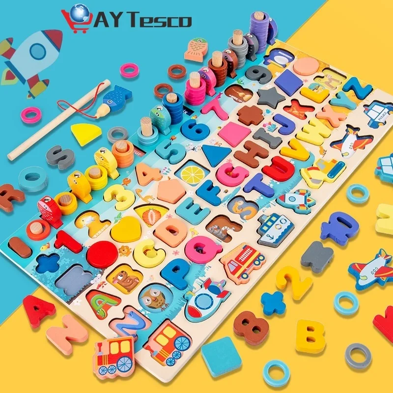 Wooden Toys Children Digital Board Math Counting Geometry Shape Letter Fishing Board Toys Educational Gifts for Kids
Wooden Toys Children Digital Board Math Counting Geometry Shape Letter Fishing Board Toys Educational Gifts for Kids