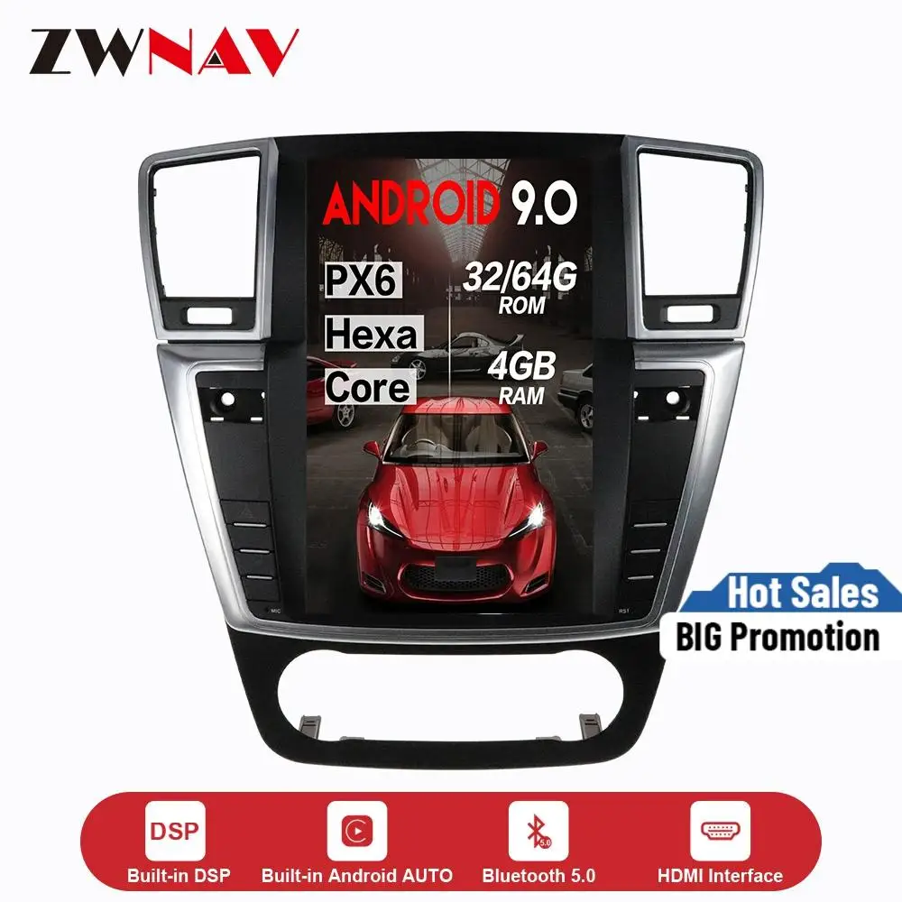 Tesla style Android 9.0 Car Multimedia Player for MERCEDES-BENZ GL ML 2012-2016 car GPS Navi Autoradio Audio stereo BT Head unit
Tesla style Android 9.0 Car Multimedia Player for MERCEDES-BENZ GL ML 2012-2016 car GPS Navi Autoradio Audio stereo BT Head unit