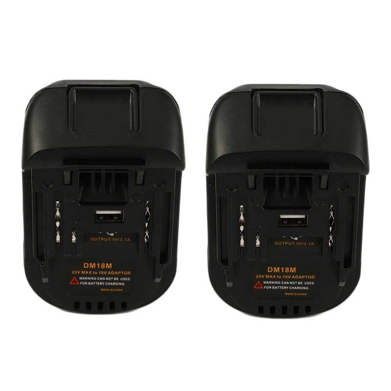 2X 20V To 18V Battery Conversion Dm18m Li-Ion Charger Tool Adapter For Makita Bl1830 Bl1850 Batteries
2X 20V To 18V Battery Conversion Dm18m Li-Ion Charger Tool Adapter For Makita Bl1830 Bl1850 Batteries