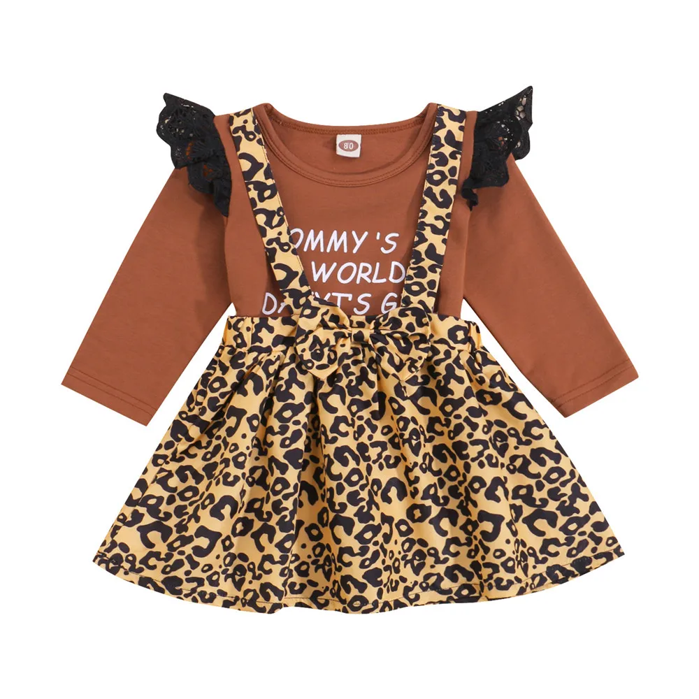 1-4Y Cute Infant Baby Girls Dress Leopard Suspender Skirt Clothing Set Letter Moooy's World DAYYTS Girls Kids Dress Sets Clothes
1-4Y Cute Infant Baby Girls Dress Leopard Suspender Skirt Clothing Set Letter Moooy's World DAYYTS Girls Kids Dress Sets Clothes